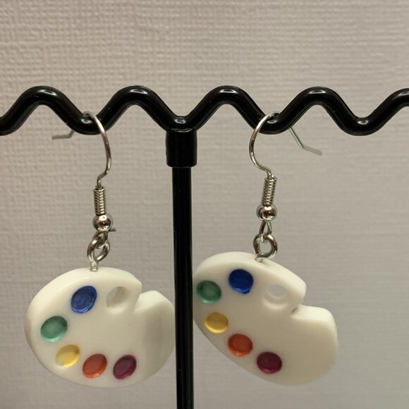 Art Earring, Teacher Earring, Painter's Earring, Gift Idea, School Earring - Picture 6 of 6